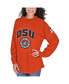 ფოტო #1 პროდუქტის Women's Orange Oklahoma State Cowboys Edith Long Sleeve T-shirt