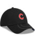 Фото #4 товара Men's Black Chicago Cubs Top Visor 39THIRTY Flex Hat