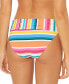 Фото #2 товара Bleu Rod Beattie Women Bikini Bottom Striped Sarong Hipster Pink Size 10 304349