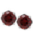 Rhodolite Garnet Stud Earrings (1-1/5 ct. t.w.) in Sterling Silver (Also in Opal, Citrine, White Topaz, Peridot, Aquamarine, and Amethyst)