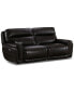 Фото #4 товара CLOSEOUT! Summerbridge 84" 2-Pc. Leather Sectional Sofa with 2 Power Reclining Chairs, Power Headrests and USB Power Outlet
