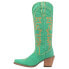 Фото #6 товара Dingo Texas Tornado Embroidered Snip Toe Cowboy Womens Green Casual Boots DI943