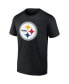 Men's Kenny Pickett Black Pittsburgh Steelers Player Icon Name and Number T-shirt