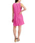 Women's Crinkle-Pleat Shift Dress