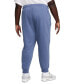 Plus Size Active Sportswear Club Mid-Rise Fleece Jogger Pants