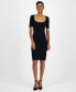 ფოტო #1 პროდუქტის Women's Fesco Ribbed Bodycon Dress