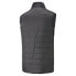 Puma Seasons Reversable Full Zip Vest Mens Black Casual Athletic Outerwear 52325