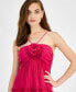 ფოტო #4 პროდუქტის Juniors' Rosette Tiered Midi Dress