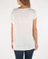 Diesel 241429 Womens Casual Short Sleeve T-shirt Solid Ivory Size Large