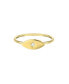 14K Gold Diamond Evil Eye Ring