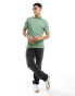 AllSaints Reform short sleeve polo top in green