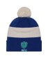 Фото #1 товара Men's Blue Seattle Sounders FC 2024 Kick Off Collection Cuffed Knit Hat with Pom