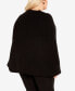 Фото #4 товара Plus Size Olivia Button Cape Jacket