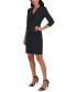 ფოტო #3 პროდუქტის Women's Pleated Ruffled-Front Sheath Dress