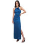 ფოტო #3 პროდუქტის Women's Gathered Side-Slit Evening Gown