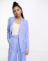 Фото #8 товара & Other Stories co-ord linen blend blazer in blue