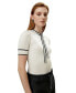 ფოტო #1 პროდუქტის Women's Silk Knit Top with Ribbons