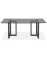 Фото #7 товара Emila 78" Rectangle Glass Mix and Match Dining Table, Created for Macy's