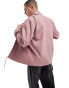 Фото #4 товара Brave Soul lightweight coach jacket with popper stud fastenings and elasticated hem in pink