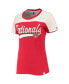 ფოტო #3 პროდუქტის Women's Red and White Washington Nationals Kick Start T-shirt