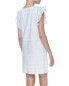 Фото #2 товара Rebecca Minkoff Womens White Short Sleeve Scoop Neck Shift Dress Size 6