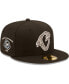 Men's Black Cucuys de San Bernardino Copa De La Diversion Team 59FIFTY Fitted Hat Черный, 7 1/2 - фото #3