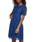 ფოტო #3 პროდუქტის Women's Flutter-Sleeve Seamed Fit & Flare Dress