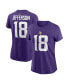 Men's and Women's Justin Jefferson Purple Minnesota Vikings Player Name Number T-Shirt Фиолетовый, S - фото #1