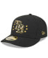 ფოტო #4 პროდუქტის Men's Black Tampa Bay Rays 2024 Armed Forces Day Low Profile 59FIFTY Fitted Hat