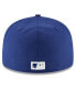 Фото #4 товара Men's Royal Chicago Cubs Cooperstown Collection Wool 59FIFTY Fitted Hat