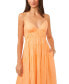 ფოტო #3 პროდუქტის Women's Empire Waist Tiered Maxi Dress