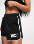 Фото #1 товара ASOS Weekend Collective runner short with tipping and WCA logo in black