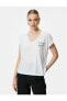 Футболка Koton White Tee 4SAK50174EK