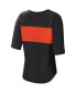 ფოტო #4 პროდუქტის Women's Black and Orange San Francisco Giants Lead Off Notch Neck T-shirt