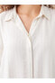 Фото #10 товара LCWAIKIKI Classic Gizli Düğme Kapamalı Çizgili Kadın Gömlek