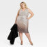 Women's Sleeveless Sequin Dress - Ava & Viv Bronze Ombre Design 3X
