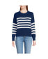 Women's Drifter Easy Fit Sweater Deep sea navy placed stripe, XLARGE - фото #1