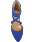 ფოტო #4 პროდუქტის Women's Marlee Strappy Pointed Toe Flats