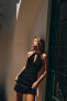 Фото #3 товара Платье с горловиной халтер и пряжкой ZARA