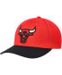 Фото #1 товара Men's Red, Black Chicago Bulls MVP Team Two-Tone 2.0 Stretch-Snapback Hat