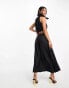 Pretty Lavish cut-out midaxi dress in black