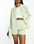 Фото #8 товара 4th & Reckless Tall tailored short co-ord in mint