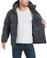 Фото #4 товара Men's Quilted Zip Front Hooded Puffer Jacket