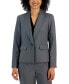 ფოტო #3 პროდუქტის Women's Shawl-Collar One-Button Mid-Rise Pantsuit