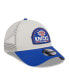 Фото #2 товара Men's Khaki, Blue New York Knicks Throwback Patch Trucker 9FORTY Adjustable Hat