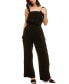 Фото #1 товара Cotton Gauze Jumpsuit with Elastic Waist and Side Pockets
