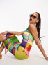 Calvin Klein Jeans Pride graphic mesh racerback dress in all over print