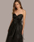 Фото #4 товара Donna Karan Women's Sweetheart Neck Strapless Chiffon Dress