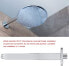 Shower Arm Wall Square Stainless Steel Top Straight Shower Extension Arms Pipe for Bathroom Ceiling Shower Head Accessories (20cm)