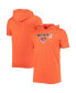 Фото #1 товара Men's Heathered Orange Chicago Bears Team Brushed Hoodie T-shirt